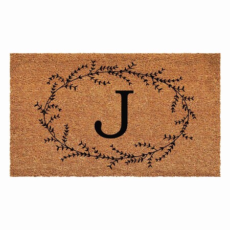 Calloway Mills Monogram Door Mat, Black, Natural, 24 in W x 36 in L 108362436J